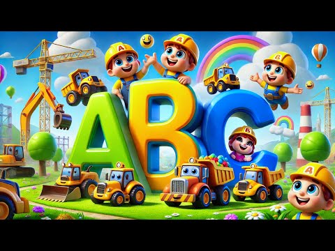 Fun ABC Vehicles Song for Kids: Learn the ABC Alphabet with Construction Vehicles! ABC Song