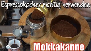 Espressokocher richtig verwenden | Mokkakanne einfach erklärt