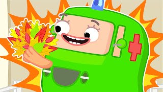 Vamos fazer um buquê de folhas para a mamãe Wheelzy! O outono da Família Wheelzy é muito divertido!