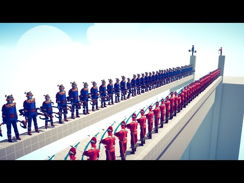 50v50 ULLR vs EVERY RANGED UNIT - Totally Accurate Battle Simulator TABS