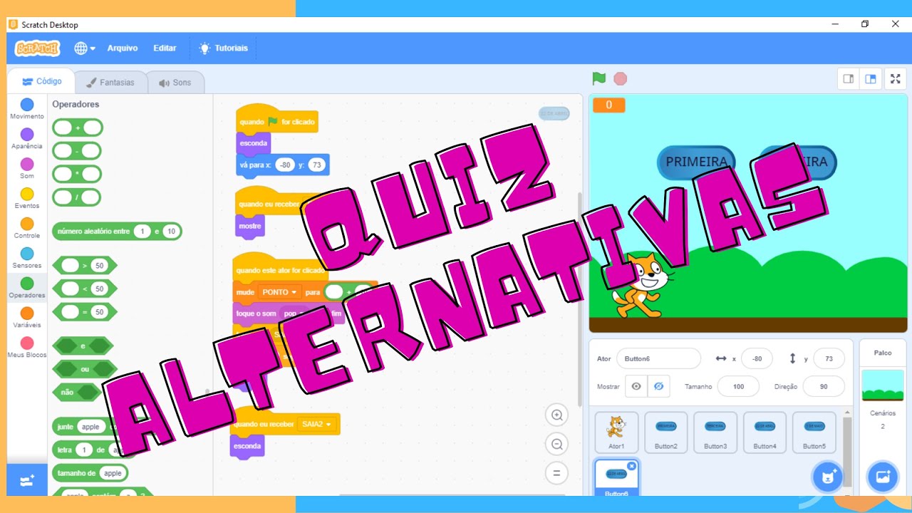 QUIZ ALTERNATIVAS COM SCRATCH