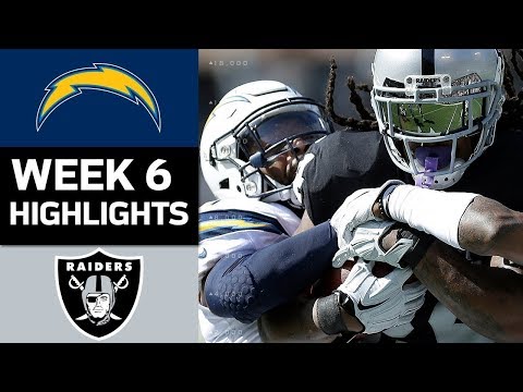 Chargers vs. Raiders | NFL Week 6 Game Highlights