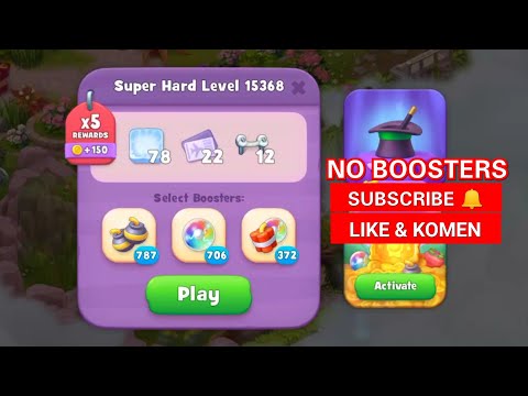 GARDENSCAPES SUPER HARD LEVEL 15368 NO BOOSTERS | MARI MAIN BERSAMA
