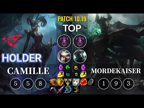 RW Holder Camille vs Mordekaiser Top - KR Patch 10.19