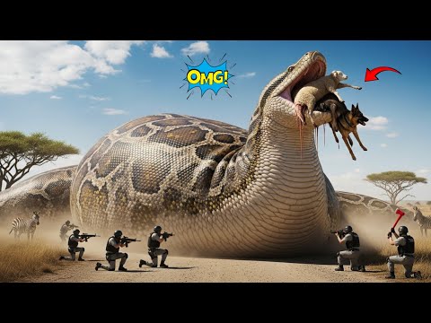 Heroic Rescue Team Saves German and Sheep From Gaint Python 