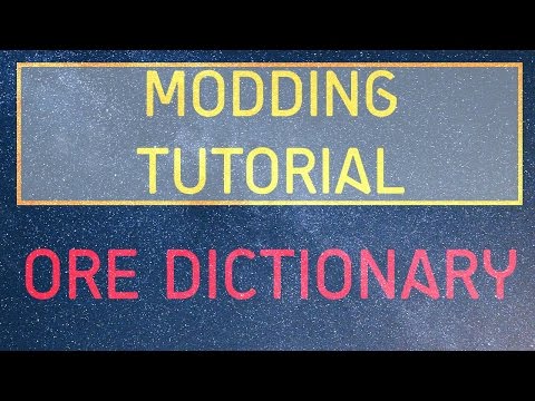 Minecraft Modding Tutorial | Ore Dictionary (1.10.2,1.11.2)