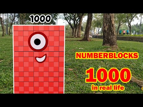 Find Numberblocks 1000 Standing Tall in Real Life