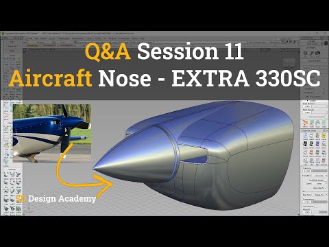 Autodesk Alias Tutorials I Q&A 11 - Aircraft Nose 1