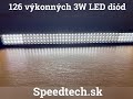LED svetelná rampa - 126x3W LED / 10-30V / ECE R10 (761mm) - Video Youtube