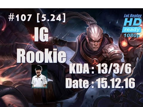15.12.16 LPL Invictus Gaming Rookie Mid Lane Lucian(vs Corki) Hardcarry [1080p]#107
