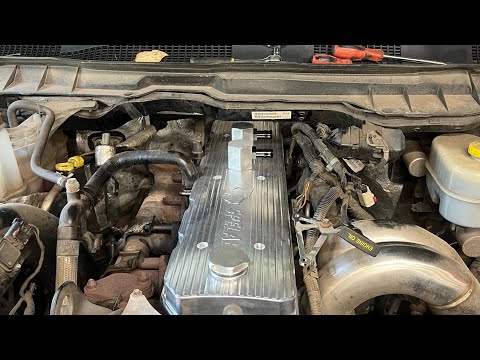 Cummins 6.7 aluminum valve cover install. #spelab #cummins #diesel