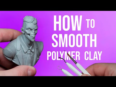 How to SMOOTH the surface of your POLYMER CLAY figures. The SECRET of a perfect surface. TUTORIAL