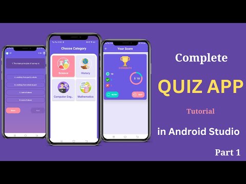 How to Make Quiz App in Android Studio | Quiz app android studio | Part 1