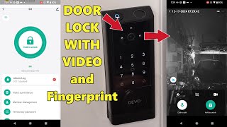 DEVO door lock with Fingerprint access and 2-way Video and audio Product Installation and review