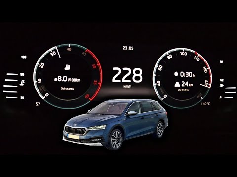 2021 Škoda Octavia Scout 2.0 TDI 147 kW 4x4 DSG | Acceleration test | #DrivingCars