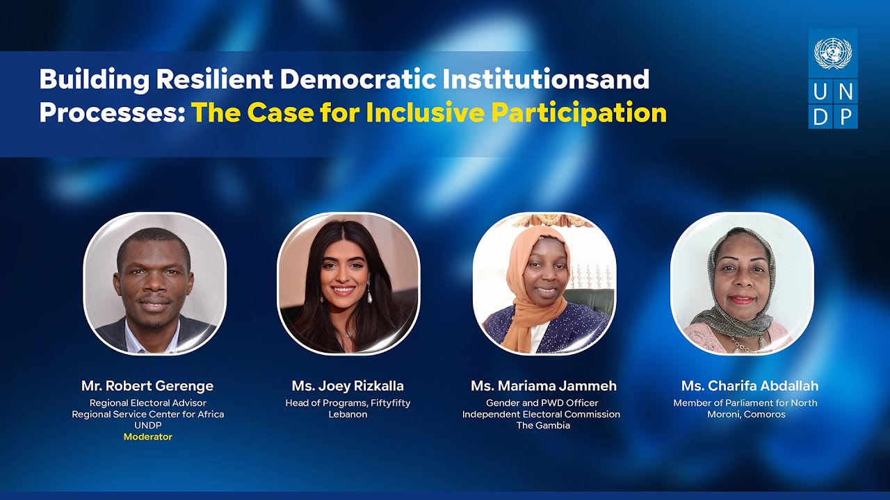 Building Resilient Democratic Institutionsand Processes: The Case for Inclusive Participation
