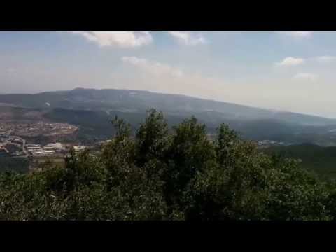 Panorama (East) from Mount Meron, Israel