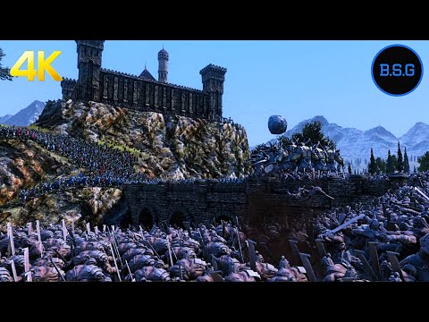 20,000 ORC vs 10,000 KNIGHT ARMY Castle Siege  - Ultimate Epic Battle Simulator UEBS 4K Video