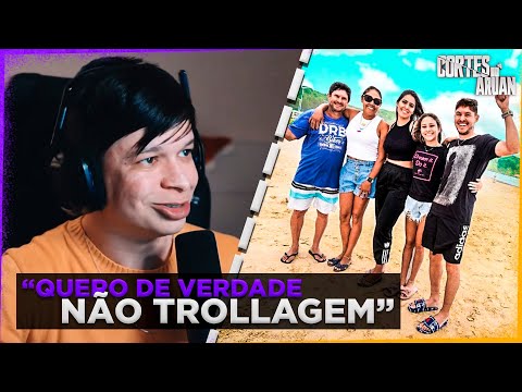 ARUAN REAGE A E FINALMENTE FOMOS "MORAR" NA PRAIA kkkkk 🤣 (RENAN FIORINI) - Cortes do Aruan
