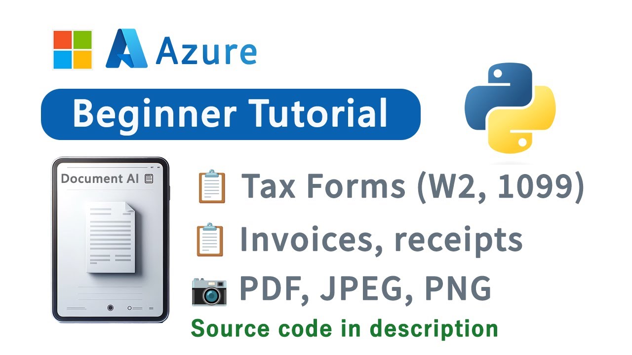 Getting Started With Azure Document AI Document Intelligence API In Python (Source Code In Desc)