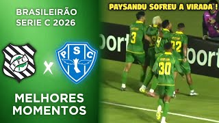Figueirense x Paysandu - Melhores Momentos e Gols - Serie C 2026 - 9ª Rodada