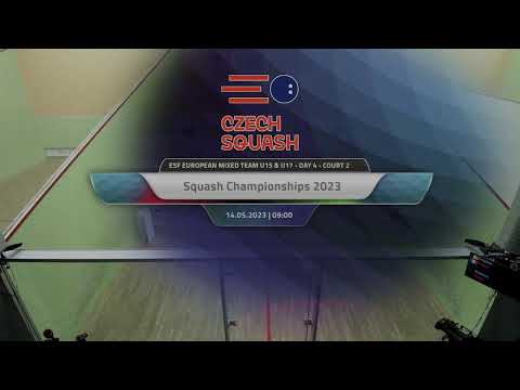 Belgium vs France (final)  - ESF European Mixed Teams U17 Squash Championships (Prague) 2023