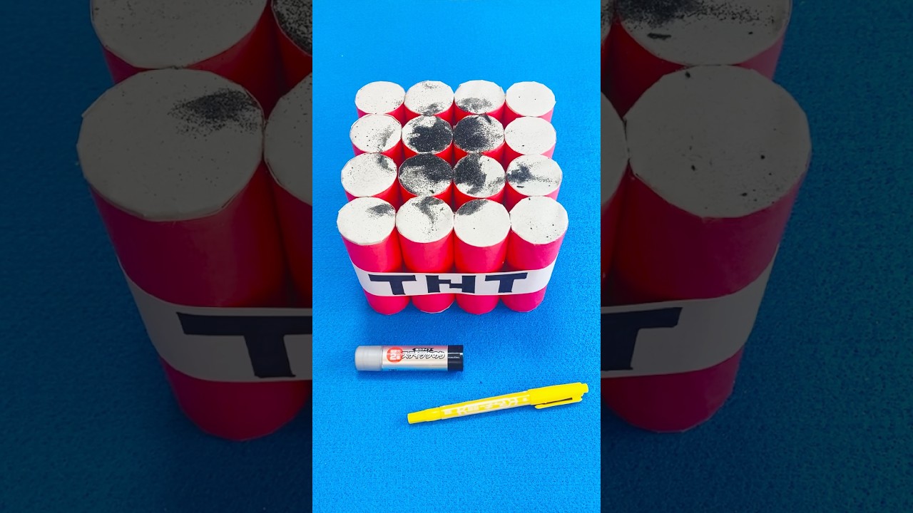 折り紙巨大TNT マインクラフト 作ったよ！