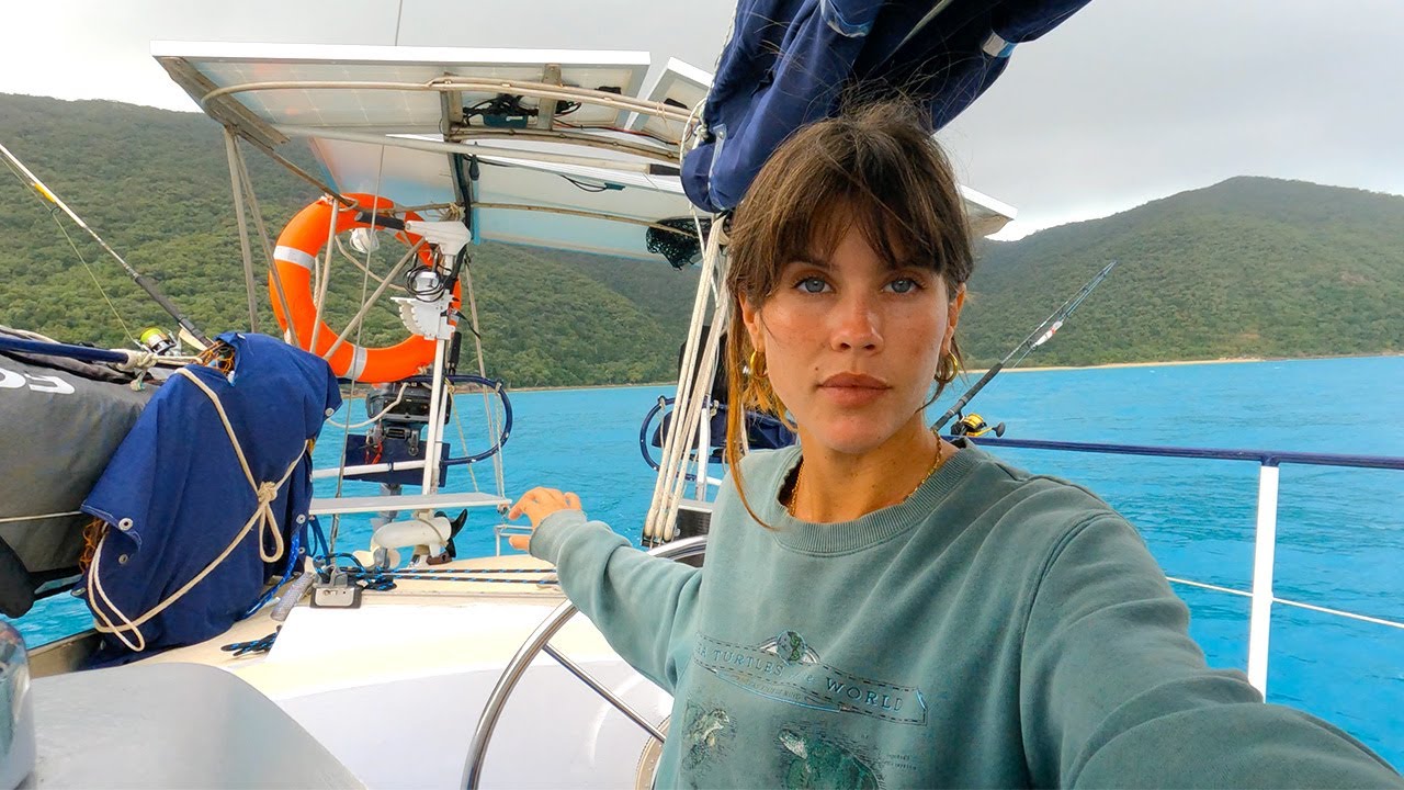 OUR FIRST SQUALL: Sailing to the abandoned resort on Brampton Island - Episode 34