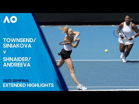 Townsend/Siniakova v Shnaider/Andreeva Extended Highlights | Australian Open 2025 Semifinal