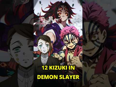 All 12 Kizuki Explained 🔥 | Demon Slayer’s Most Powerful Demons Ranked #demonslayer #shorts
