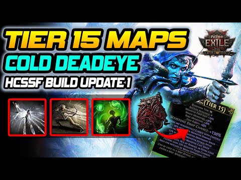 Blasting JUICED T15 Maps! HCSSF Ice Shot Snipe Deadeye Build Guide Update 1 - PoE 2 Patch 0.3