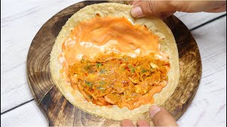 Vitamin C Rich Pumpkin Wrap with roti | Healthy & Tasty Vegan Wrap | Get good vision - lunchbox idea