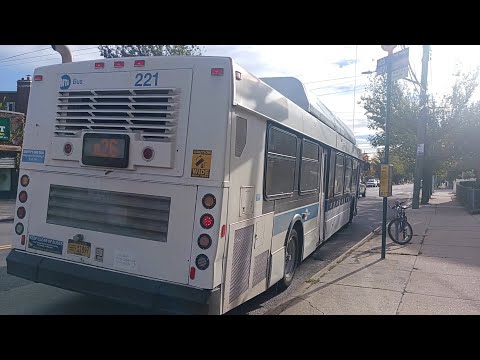 Back in service! '11 NF C40LF 221 on Q26 from Main St/Roosevelt Av to Hollis Court Blvd/Utopia Pkwy