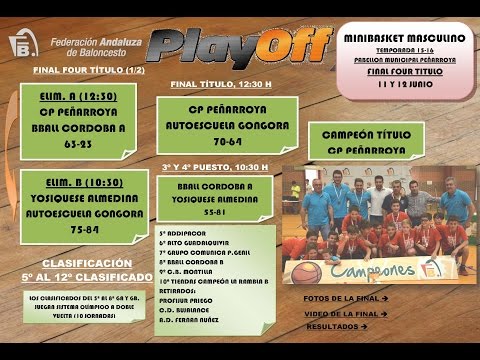 Final Four Minibasket Masculino temp. 15-16