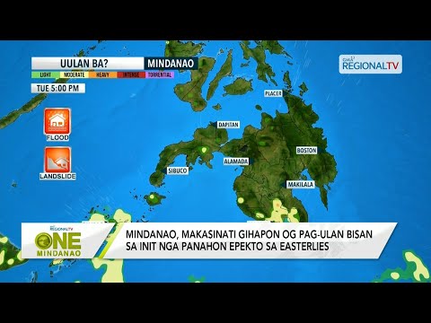 One Mindanao: Mindanao, makasinati og pag-ulan bisan sa init nga panahon epekto sa easterlies