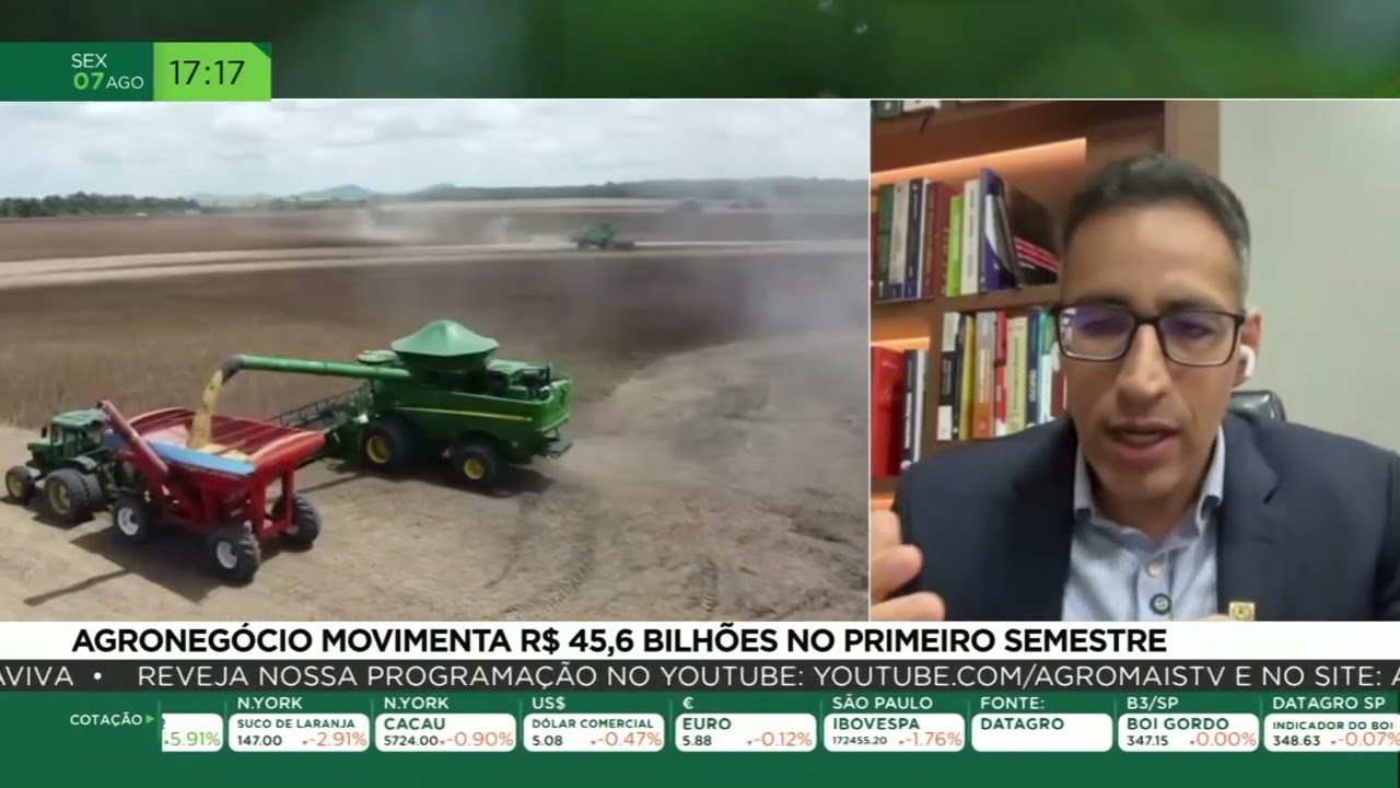 Agronegócio movimenta R$45,6 bilhões no primeiro semestre