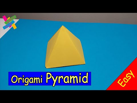 Origami PYRAMID | How to make paper pyramid easy | DIY EASY | Fold tutorial