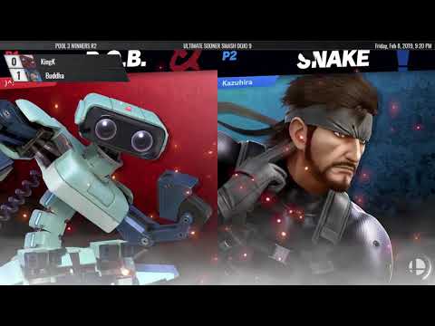 Ultimate Sooner Smash Dojo 9 - KingK (ROB) vs Buddha (Snake) - Winners R3