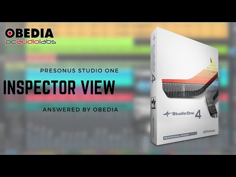 Get Started with Studio One: Inspector Overview in PreSonus Studio One