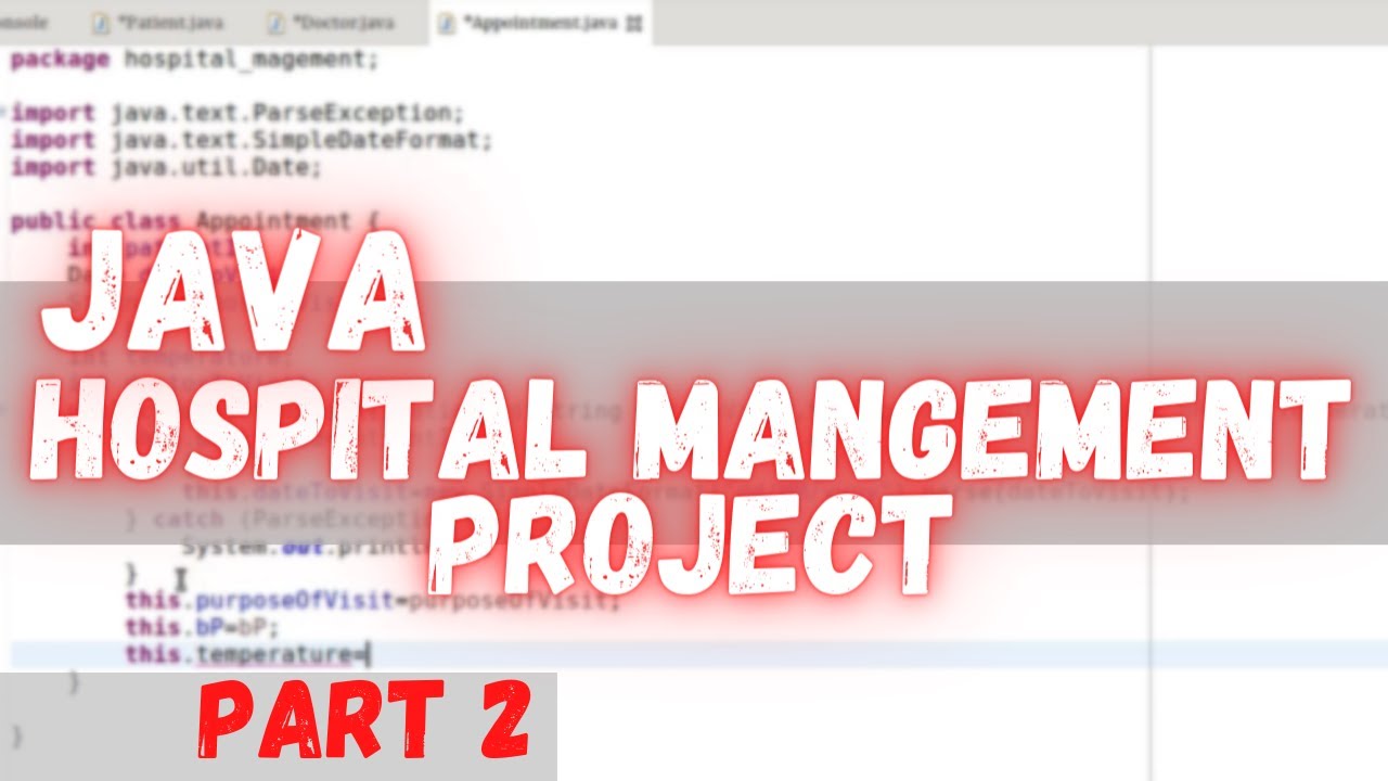 Hospital Management System JAVA Project | PART 2 | CodeFlows