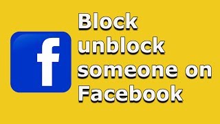How do you unblock someone on Facebook | block unblock someone on Facebook (iPhone)