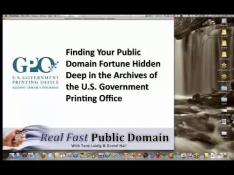 Finding Your Public Domain Fortune in the Archives of the U.S. Government Printing Office