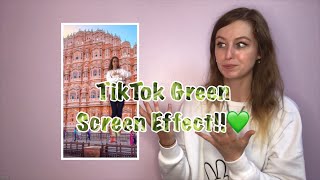 Green Screen Tutorial using ONLY the app TikTok!!