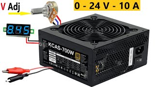 Download lagu New Method Convert Old Computer Power Supply into Adjustable Power Supply 24V - 10A mp3