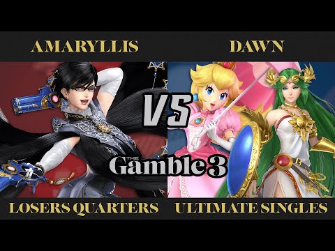 The Gamble 3 Losers Quarters - GRNT Amaryllis (Bayonetta) vs. Dawn (Peach, Palutena) - SSBU
