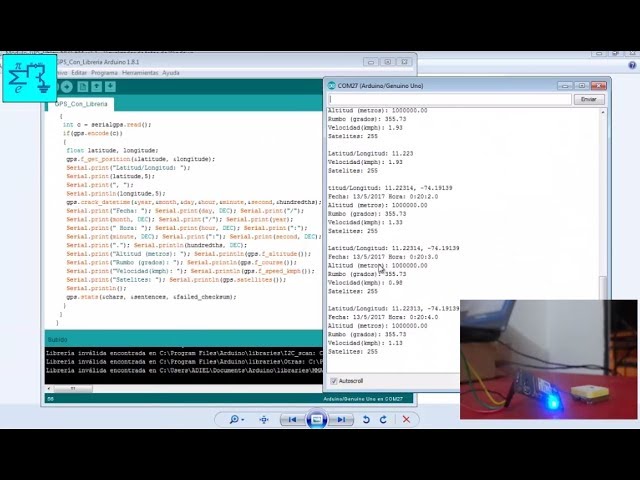 Vídeo relacionado con ICQUANZX GY-NEO6MV2 NEO-6M Módulo de control de vuelo GPS 3 V-5 V con antena de cerámica superfuerte compatible con Arduino EEPROM APM 2.5