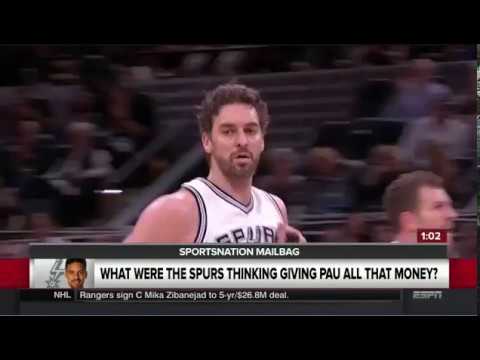 SportsNation Today 07.25.2017 - What Were The Spurs Thinking Giving Pau All That Money