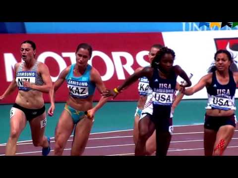 IUAA Womens 4 x 400m Relay Final - What a Finish