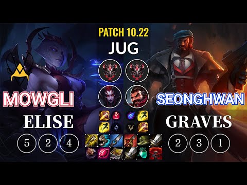 VIT Mowgli Elise vs SeongHwan Graves Jungle - KR Patch 10.22