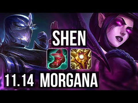 SHEN & Ezreal vs MORGANA & Ziggs (SUPPORT) | 2.6M mastery, 1100+ games, 3/1/6 | KR Master | v11.14